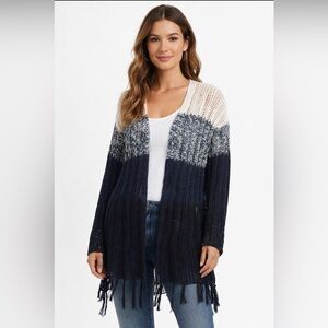 Ricki's Two-Tone Knit Cardigan